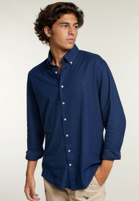 Slim fit shirt blue
