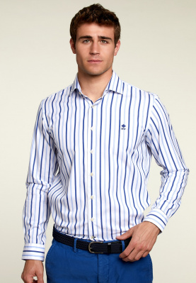 Slim fit striped shirt multi