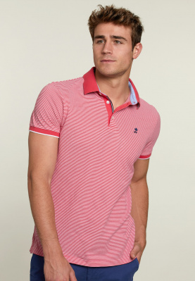Custom fit striped polo passion