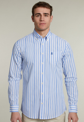 Custom fit striped shirt multi
