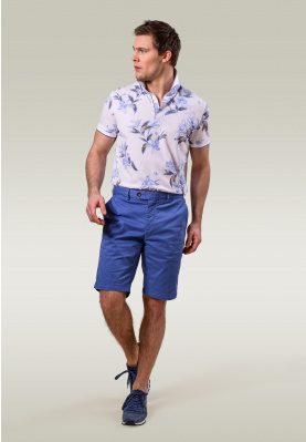 Tight fit chino shorts ocean blue