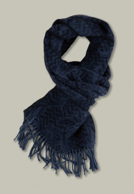 Woolen scarf denim mix
