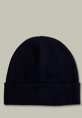 Knitted hat unisex navy