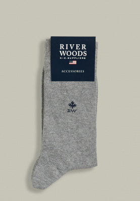 Cotton uni socks mid grey mix