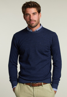 Custom fit merino sweater mountain mix