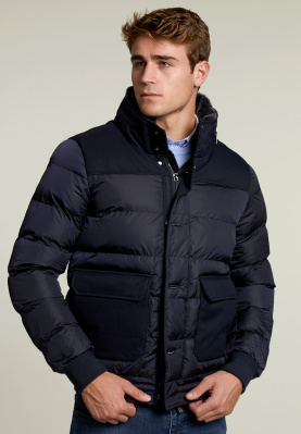 Quilted bomber jacket oxy navy
