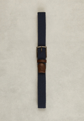 Braided belt navy