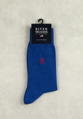 Katoenen effen sokken carribbean blue