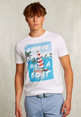 Normal fit basic T-shirt white