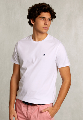 Custom fit pima cotton T-shirt white