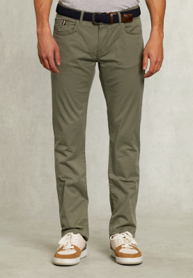 Tight fit basic 5-pocket pants savanna