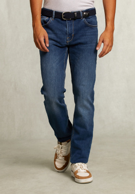 Tight fit 5-pocket jeans stone
