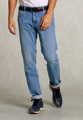 Tight fit 5-pocket jeansbroek bleach