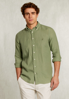 Custom fit linen shirt equator