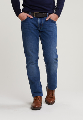 Tight fit 5-pocket stretch jeans light stone