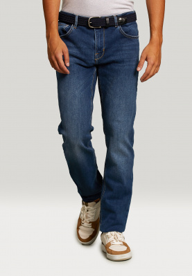 Tight fit 5-pocket jeans stone