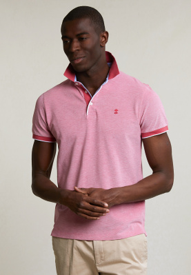 Custom fit cotton polo short sleeves sunset