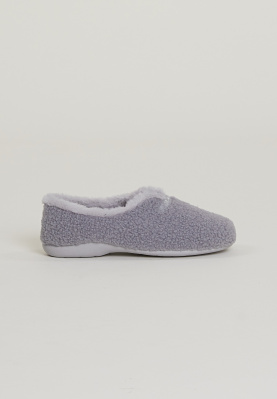 Grey soft slippers