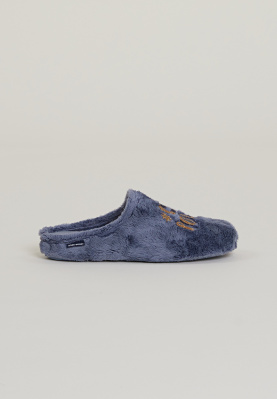 Blue soft slippers