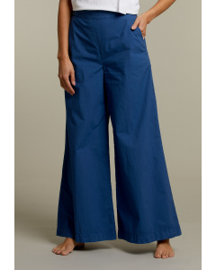 Blue high waist wide pants
