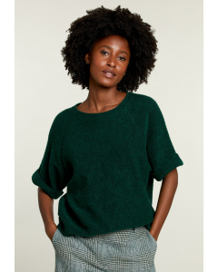 Green uni sweater short sleeves