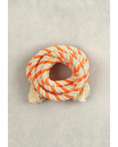 Oranje/beige touwriem
