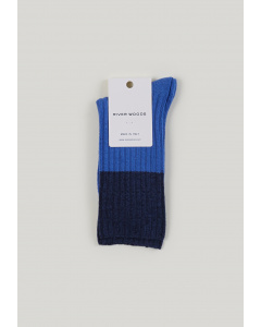 Blauwe katoenen sokken