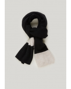 Zwart/écru basic sjaal