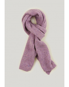 Purple dotted alpaca-wool scarf