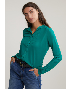 Green classic T-shirt long sleeves
