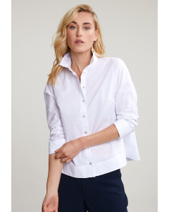 Witte effen blouse