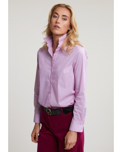 Roze/wit gestreepte blouse lange mouwen