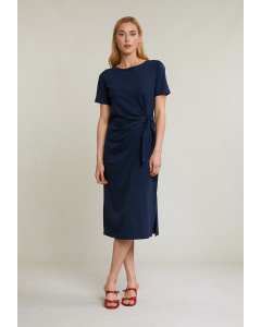 Robe jersey manches courtes navy