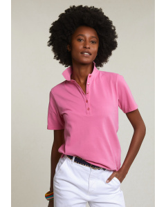 Pink basic classic polo short sleeves