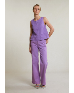 Pantalon classique stretch violet
