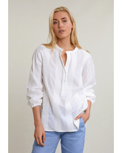 Blouse large manches 3/4 blanche