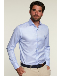 Custom fit blue shirt