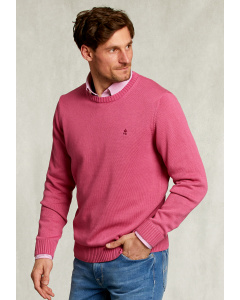 Custom fit soft cotton sweater amaranth