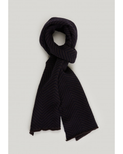 Wool-cashmere scarf dk oak for men