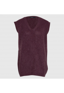 Oversized sleeveless pullover in Purple