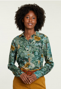 Multi viscose blouse with buttons