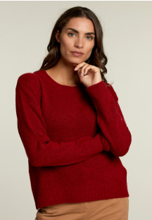 Red crew neck uni sweater