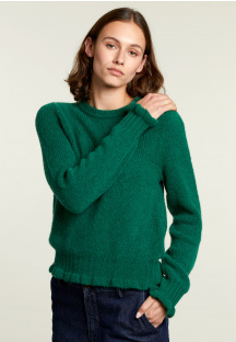 Green crew neck sweater