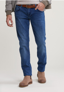 Pantalon en jean cintré stretch 5-poches light stone
